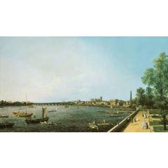 London: The Thames from Somerset House Terrace towards Westminster Painting Reproduction