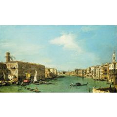 Venice: The Grand Canal Looking North from the Rialto Painting Reproduction