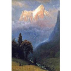 Storm Among the Alps Painting Reproduction