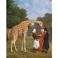 The Nubian Giraffe Painting Reproduction