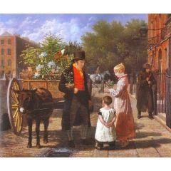 The Flower Seller Painting Reproduction