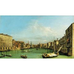 The Grand Canal from the Palazzo Foscari to the Carita Painting Reproduction