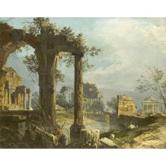 A Caprice: View with Ruins Painting Reproduction