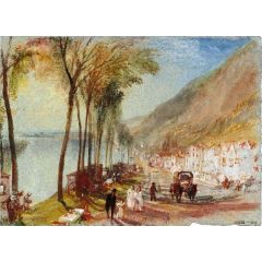 View on the Seine between Mantes and Vernon (Rolleboise on the road from Bonnieres) Painting Reproduction