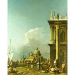 Venice: The Piazetta towards Santa Maria della Salute Painting Reproduction