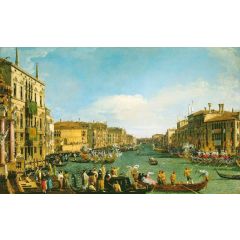 Venice: A Regatta on the Grand Canal Painting Reproduction