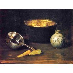 Still Life with Pepper and Carrot Painting Reproduction
