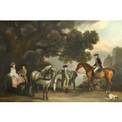 Mr Milbanke and Melbourne Families Painting Reproduction