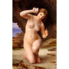 Woman with Seashell(also known as Femme au Coquillage) Painting Reproduction