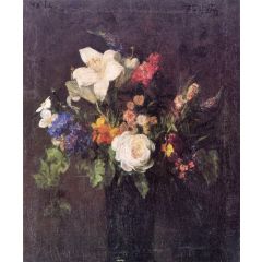 Vase of Flowers Painting Reproduction