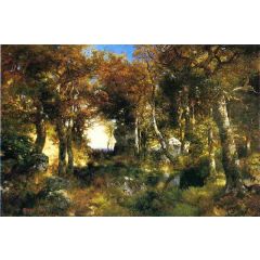 The Woodland Pool Painting Reproduction