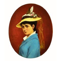 Portrait of a Girl Painting Reproduction