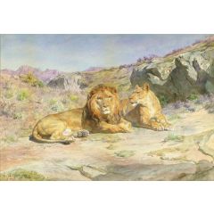 Royalty at Home Painting Reproduction