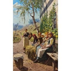 Rest of Haymakers Painting Reproduction