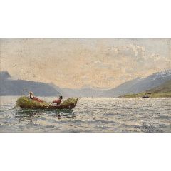 Sognefjord Painting Reproduction