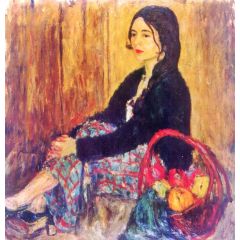 Portrait of Lucy Painting Reproduction