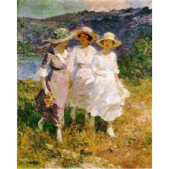 Walking in the Hills Painting Reproduction