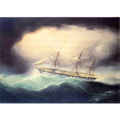 Ship of the Line USS Ohio Painting Reproduction