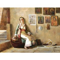 A Moment’s Rest Painting Reproduction