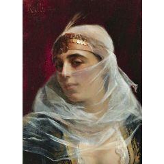 Turkish Woman Painting Reproduction