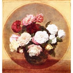 A Large Bouquet of Roses Painting Reproduction