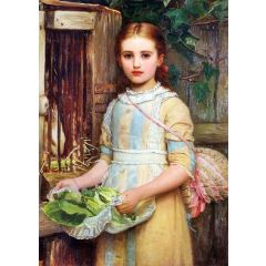 Portrait of Agnes Pheobe Burra Painting Reproduction