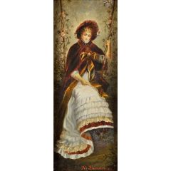 Lady of the Belle Epoque Painting Reproduction