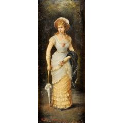 Lady of the Belle Epoque Painting Reproduction