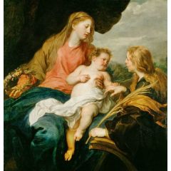 The Mystic Marriage of Saint Catherine Painting Reproduction