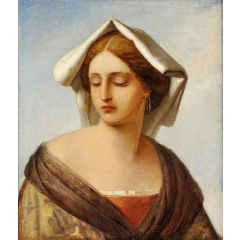Portrait of a Venetian Lady Painting Reproduction