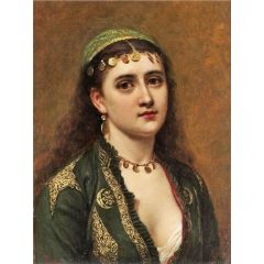 An Oriental Beauty Painting Reproduction