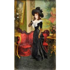 Lady of the Belle Epoque Painting Reproduction