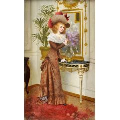 Lady of the Belle Epoque Painting Reproduction