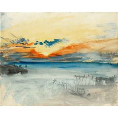 Sunset over Water Painting Reproduction