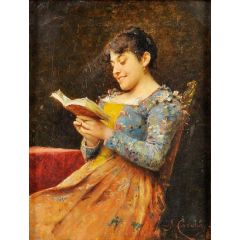 Amusing Book Painting Reproduction
