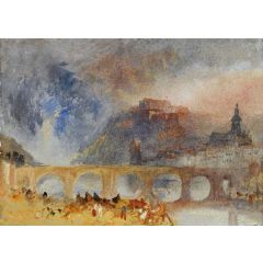 View of Givet, on the Meuse, South of Dinant Painting Reproduction