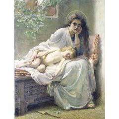 But Mary kept all these things and pondered them in her heart Painting Reproduction