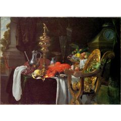 Still Life of a Banqueting Scene Painting Reproduction