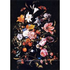 Vase with Flowers Painting Reproduction