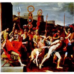 Camillus and the Schoolmaster of Faleri Painting Reproduction