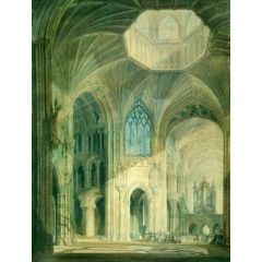 Interior of Ely Cathedral, North Transept and Chancel Painting Reproduction