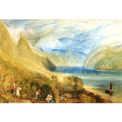 Baccharach on the Rhine Painting Reproduction