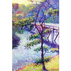 Pennsylvania River Landscape Painting Reproduction