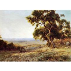 Late Afternoon, Valley of the Leon Painting Reproduction