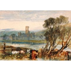 Kirkstall Abbey, on the River Aire Painting Reproduction