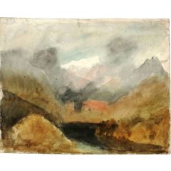The Hospice of the Great St Bernard Painting Reproduction
