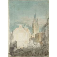 Oxford, St Mary’s and the Radcliffe Camera from Oriel Lane Painting Reproduction