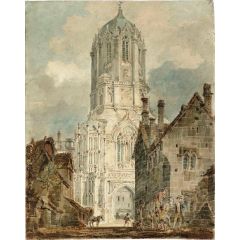 Oxford, Tom Tower, Christ Church Painting Reproduction