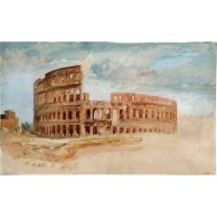 Rome, The Colosseum, from the West Painting Reproduction