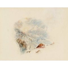 Rogers’s ’Poems’ - The Alps at Daybreak Painting Reproduction